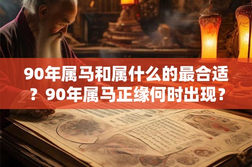 90年属马和属什么的最合适？90年属马正缘何时出现？