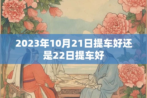 2023年10月21日提车好还是22日提车好