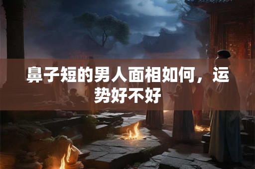 鼻子短的男人面相如何，运势好不好
