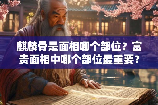 麒麟骨是面相哪个部位？富贵面相中哪个部位最重要？