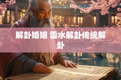 解卦婚姻 雷水解卦传统解卦