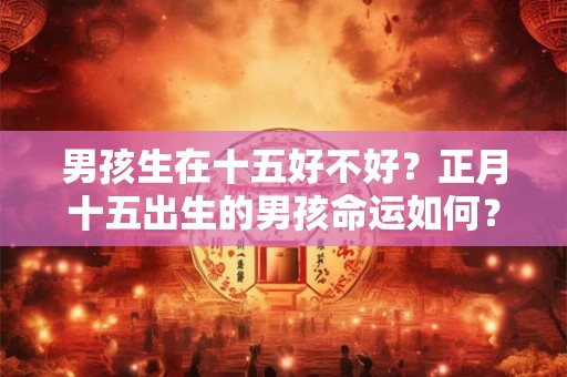 男孩生在十五好不好？正月十五出生的男孩命运如何？