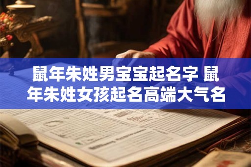 鼠年朱姓男宝宝起名字 鼠年朱姓女孩起名高端大气名字