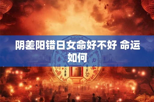 阴差阳错日女命好不好 命运如何