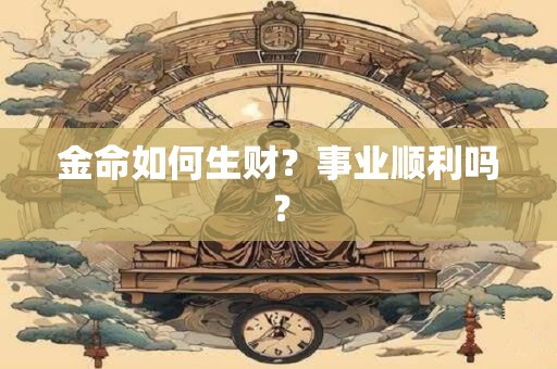 金命如何生财？事业顺利吗？