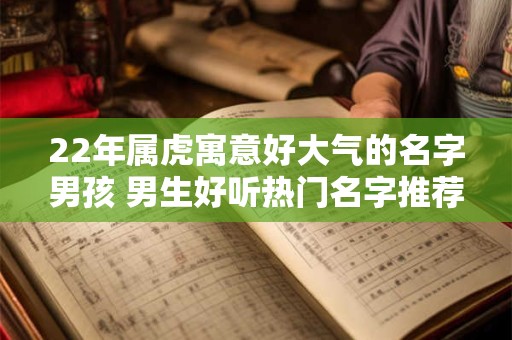 22年属虎寓意好大气的名字男孩 男生好听热门名字推荐