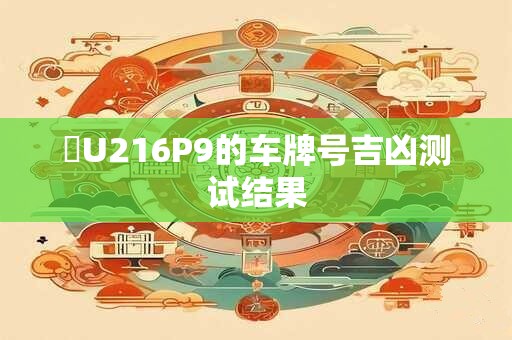 陜U216P9的车牌号吉凶测试结果