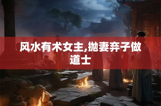 风水有术女主,抛妻弃子做道士