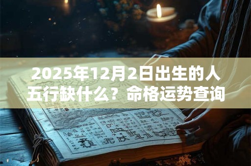 2025年12月2日出生的人五行缺什么？命格运势查询