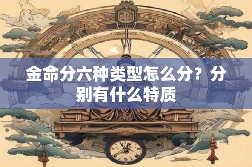 金命分六种类型怎么分？分别有什么特质