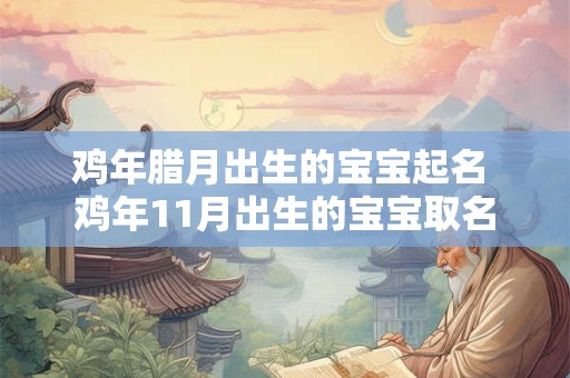 鸡年腊月出生的宝宝起名 鸡年11月出生的宝宝取名