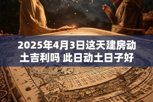 2025年4月3日这天建房动土吉利吗 此日动土日子好吗