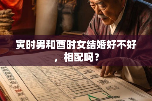 寅时男和酉时女结婚好不好，相配吗？