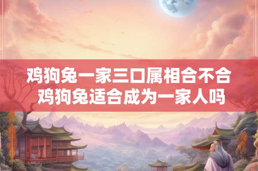 鸡狗兔一家三口属相合不合 鸡狗兔适合成为一家人吗