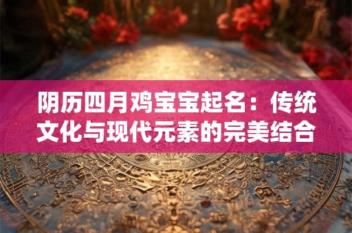 阴历四月鸡宝宝起名：传统文化与现代元素的完美结合