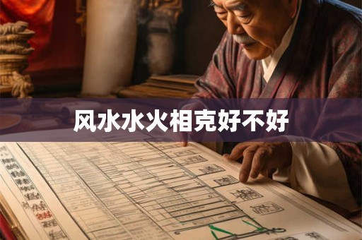 风水水火相克好不好