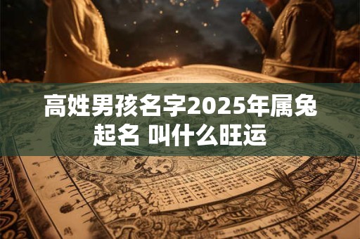 高姓男孩名字2025年属兔起名 叫什么旺运