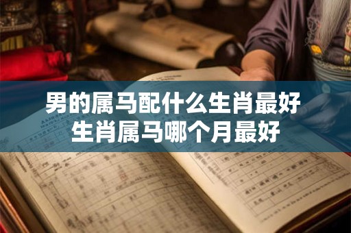 男的属马配什么生肖最好 生肖属马哪个月最好