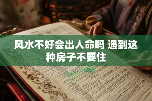 风水不好会出人命吗 遇到这种房子不要住