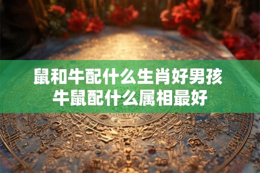 鼠和牛配什么生肖好男孩 牛鼠配什么属相最好