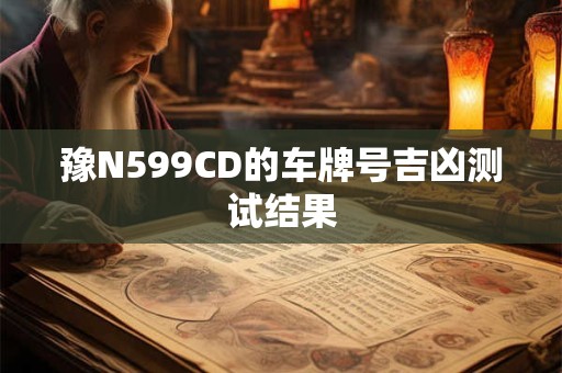 豫N599CD的车牌号吉凶测试结果 豫N599CD的车牌号吉凶测试结果