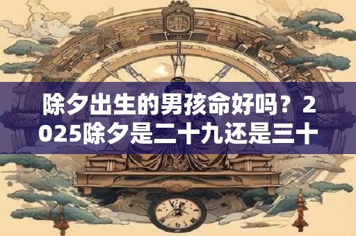除夕出生的男孩命好吗？2025除夕是二十九还是三十？