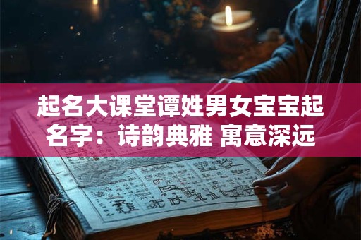 起名大课堂谭姓男女宝宝起名字：诗韵典雅 寓意深远！