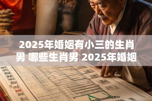 2025年婚姻有小三的生肖男 哪些生肖男 2025年婚姻不顺