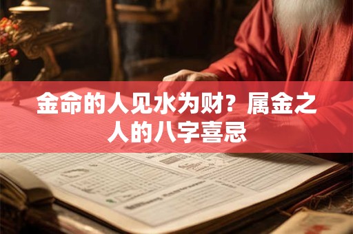 金命的人见水为财？属金之人的八字喜忌