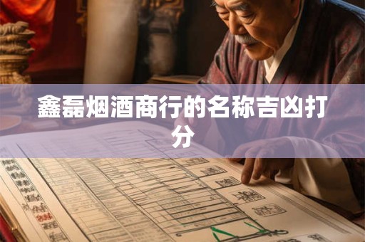 鑫磊烟酒商行的名称吉凶打分