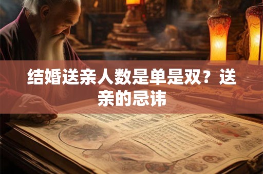 结婚送亲人数是单是双？送亲的忌讳