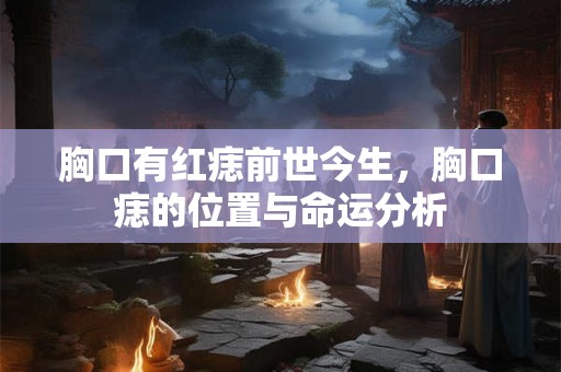 胸口有红痣前世今生，胸口痣的位置与命运分析