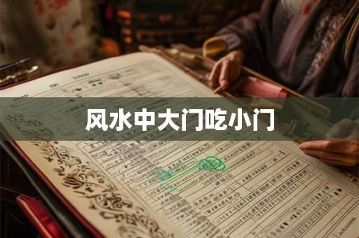 风水中大门吃小门
