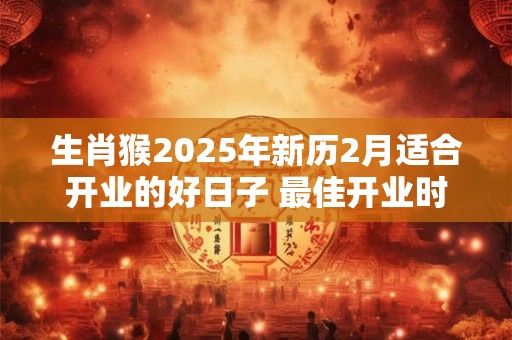 生肖猴2025年新历2月适合开业的好日子 最佳开业时间