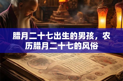 详细阅读:腊月二十七出生的男孩,农历腊月二十七的风俗 腊月二十七出生的男孩,农历腊月二十七的风俗