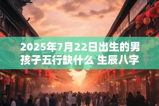 2025年7月22日出生的男孩子五行缺什么 生辰八字高分取名