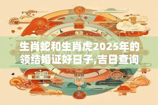 生肖蛇和生肖虎2025年的领结婚证好日子,吉日查询 生肖蛇和生肖虎2025年的领结婚证好日子,吉日查询