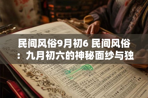民间风俗9月初6 民间风俗：九月初六的神秘面纱与独特魅力