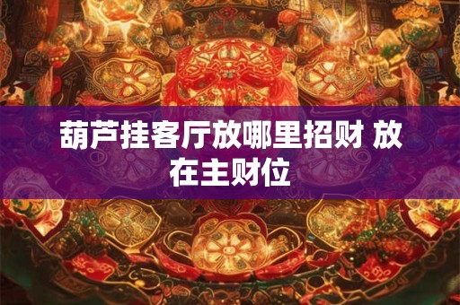 葫芦挂客厅放哪里招财 放在主财位