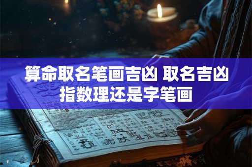 算命取名笔画吉凶 取名吉凶指数理还是字笔画