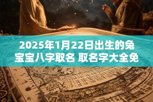 2026年1月22日出生的兔宝宝八字取名 取名字大全免费查询