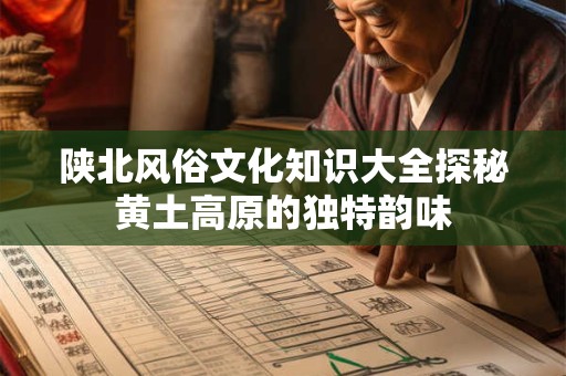 陕北风俗文化知识大全探秘黄土高原的独特韵味 陕北风俗文化知识大全探秘黄土高原的独特韵味