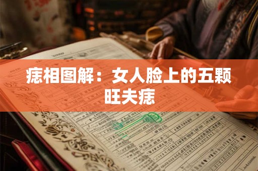 痣相图解：女人脸上的五颗旺夫痣