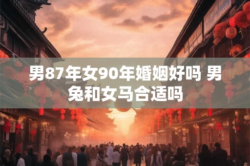 男87年女90年婚姻好吗 男兔和女马合适吗