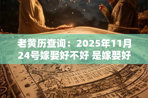 老黄历查询：2025年11月24号嫁娶好不好 是嫁娶好日子吗