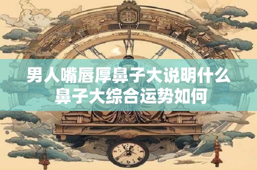 男人嘴唇厚鼻子大说明什么 鼻子大综合运势如何