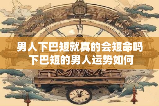 男人下巴短就真的会短命吗 下巴短的男人运势如何