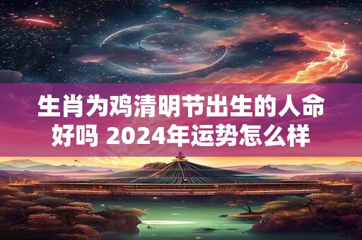 生肖为鸡清明节出生的人命好吗 2024年运势怎么样