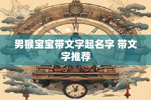 男猴宝宝带文字起名字 带文字推荐