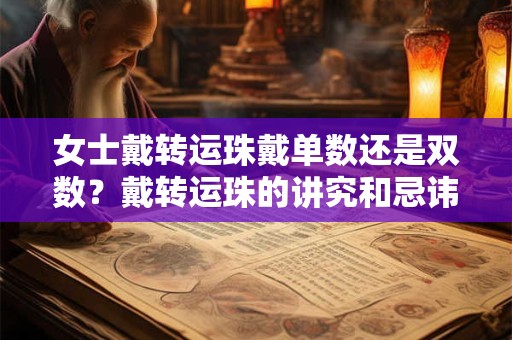 女士戴转运珠戴单数还是双数？戴转运珠的讲究和忌讳